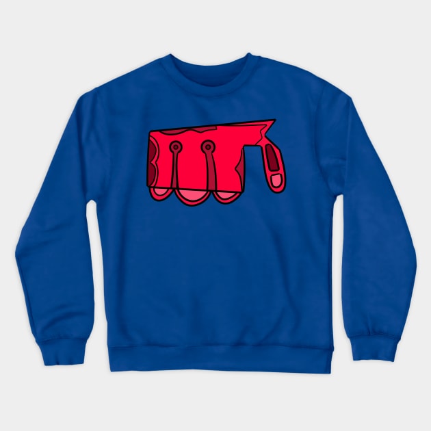 Red Trojan Horse Crewneck Sweatshirt by VazMas Design